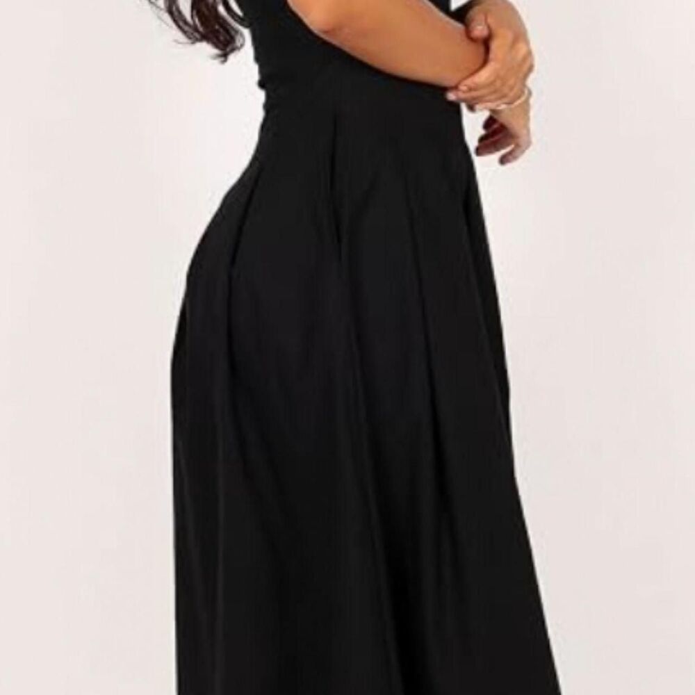 Petal-pup Women's Black Casual-dresses - Picture 5 of 7